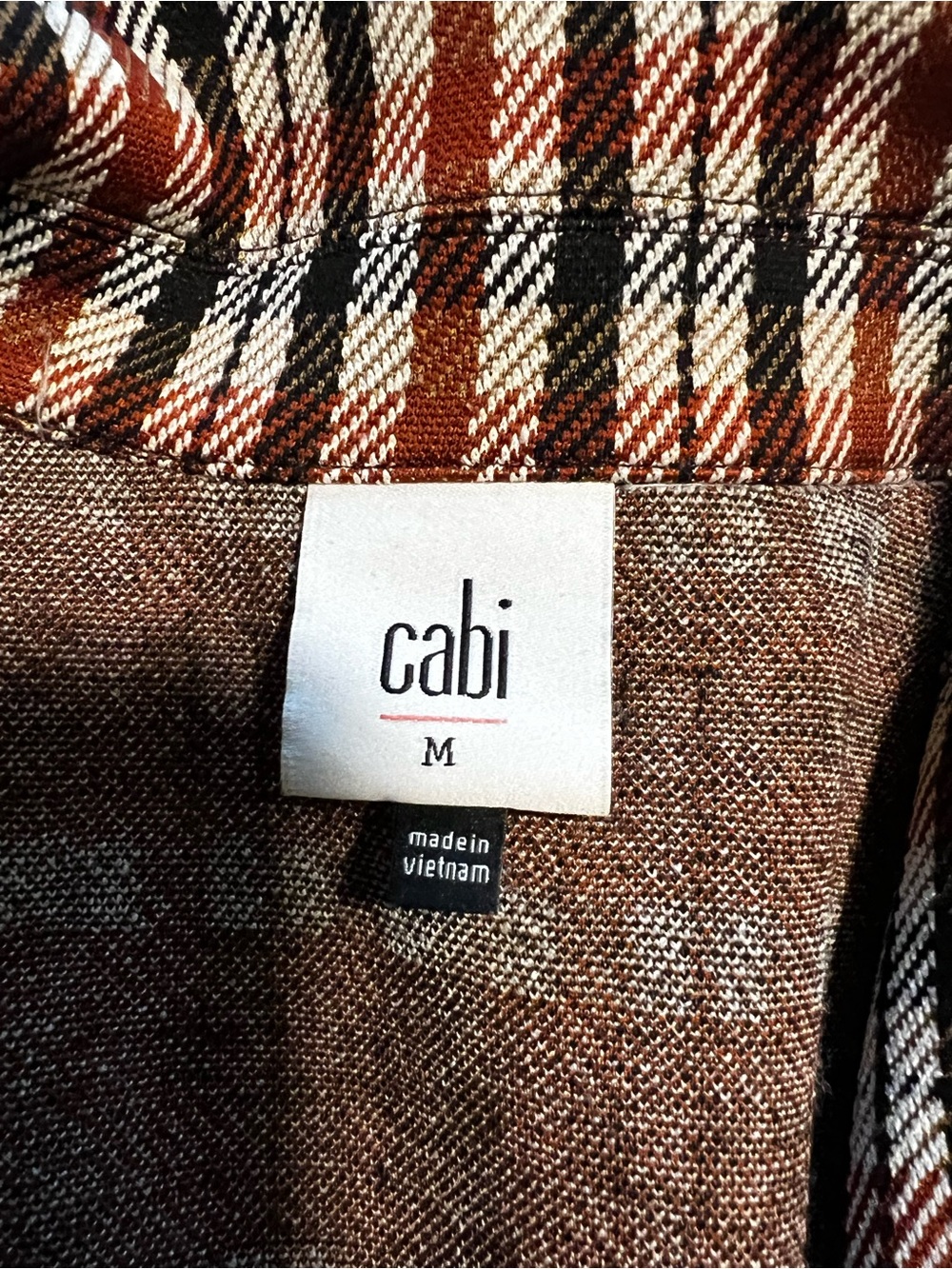 CAbi Plaid Blazer & Pants Set in Black, Brown, Cream, Rust - Picture 4 of 4